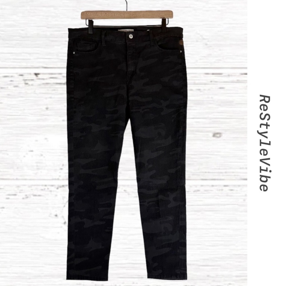 SOCIAL STANDARD BY SANCTUARY Women’s Size 12 Denim Jeans Stretch Camo Skinny Fit